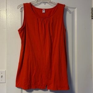Old Navy Maternity Orange sleeveless nursing shirt -L